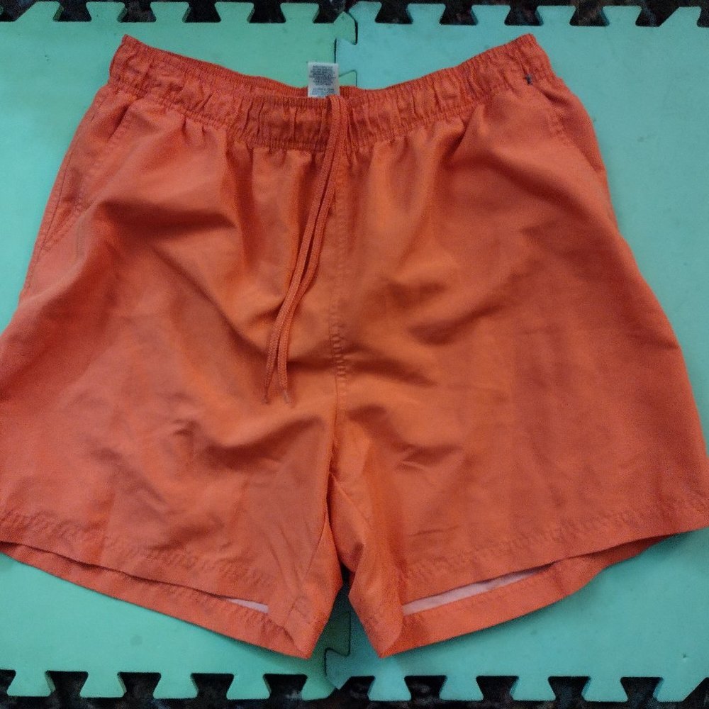 Faded Glory orange Swim Trunks size Large